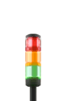 Andon red, yellow, and green stacked lights