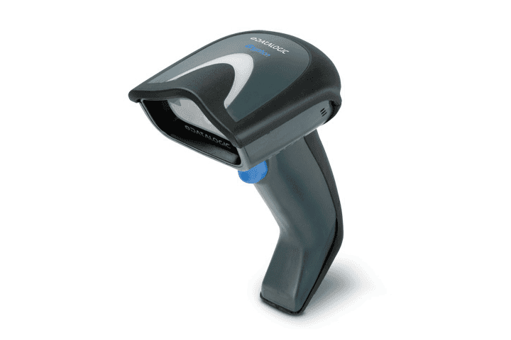 A light industrial barcode scanner