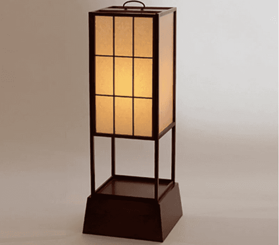 Image of a lantern based on traditional Japanese Andon lamps.