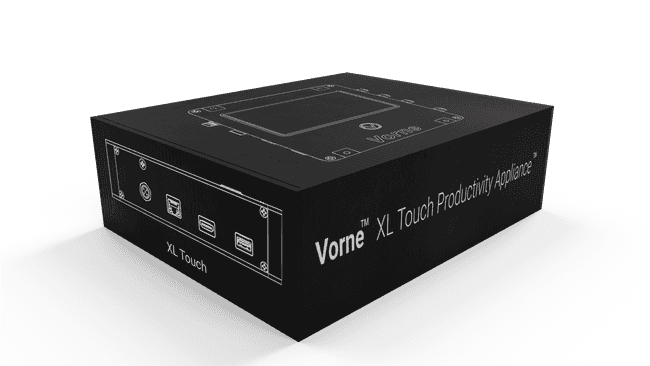 XL Touch custom shipping box.