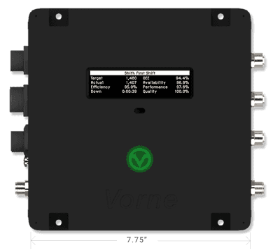 XL HD device showing shift metrics.